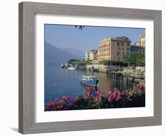 Lakeside Architecture, Bellagio, Lake Como, Lombardia, Italy-Christina Gascoigne-Framed Photographic Print