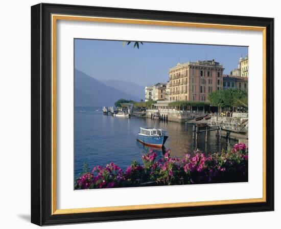 Lakeside Architecture, Bellagio, Lake Como, Lombardia, Italy-Christina Gascoigne-Framed Photographic Print