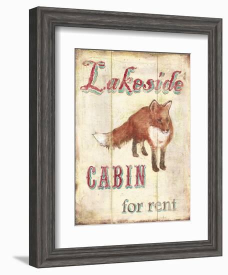 Lakeside Cabin-Catherine Jones-Framed Art Print