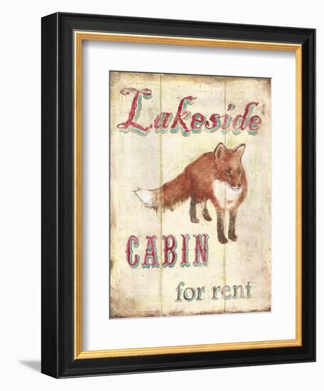 Lakeside Cabin-Catherine Jones-Framed Art Print