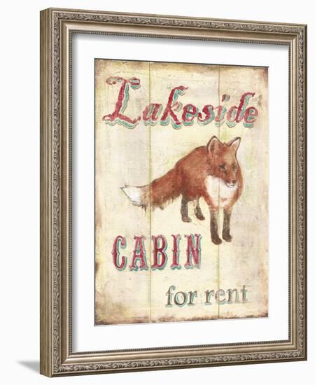 Lakeside Cabin-Catherine Jones-Framed Art Print