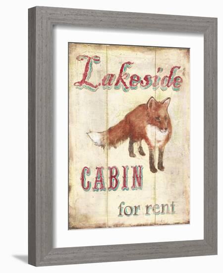 Lakeside Cabin-Catherine Jones-Framed Art Print