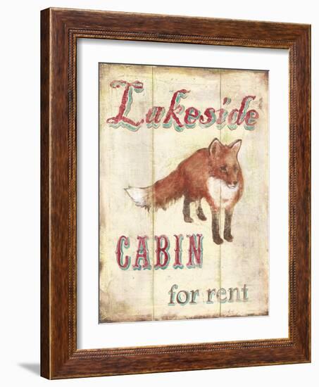 Lakeside Cabin-Catherine Jones-Framed Art Print