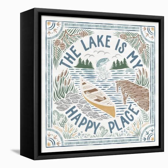 Lakeside Days III-Laura Marshall-Framed Stretched Canvas