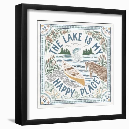 Lakeside Days III-Laura Marshall-Framed Art Print