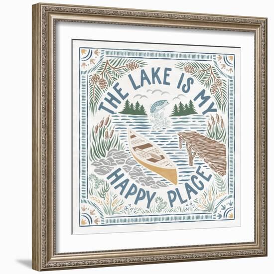 Lakeside Days III-Laura Marshall-Framed Art Print