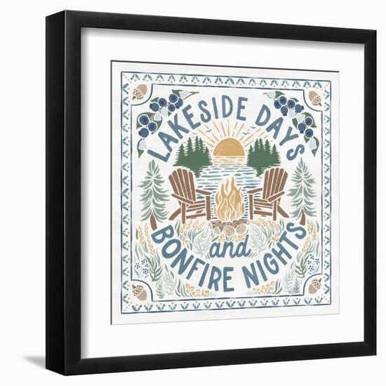 Lakeside Days IV-Laura Marshall-Framed Art Print