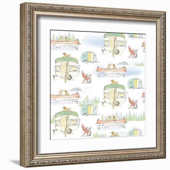 Lakeside Days Pattern VIA-Sue Schlabach-Framed Art Print