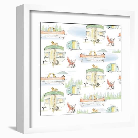 Lakeside Days Pattern VIA-Sue Schlabach-Framed Art Print