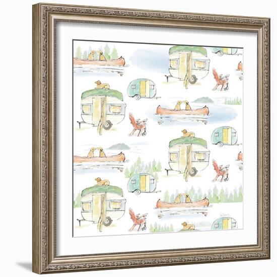 Lakeside Days Pattern VIA-Sue Schlabach-Framed Art Print