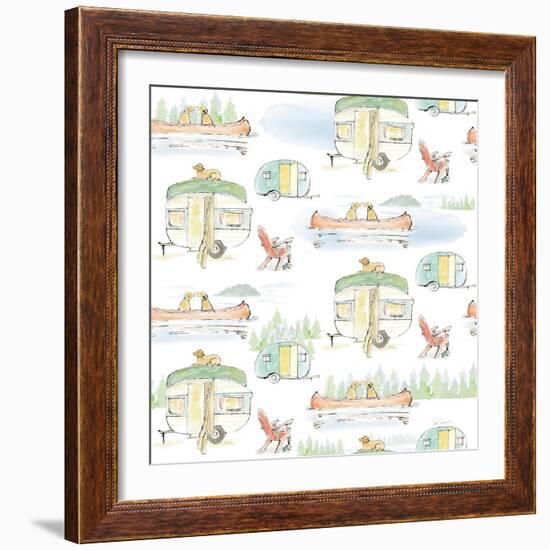 Lakeside Days Pattern VIA-Sue Schlabach-Framed Art Print