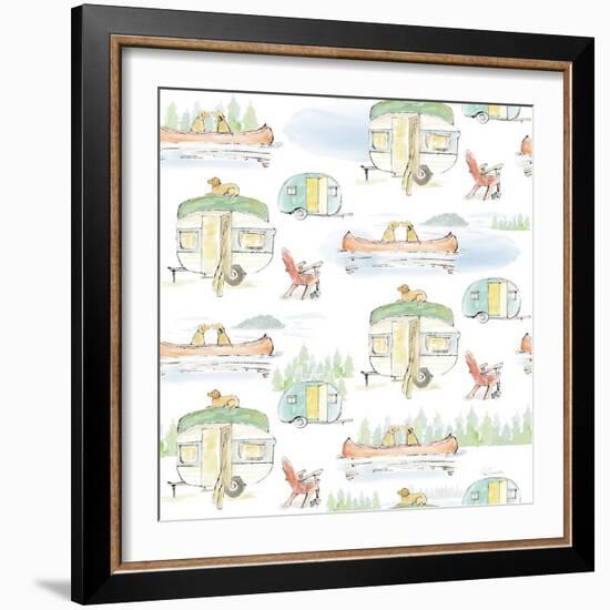 Lakeside Days Pattern VIA-Sue Schlabach-Framed Art Print