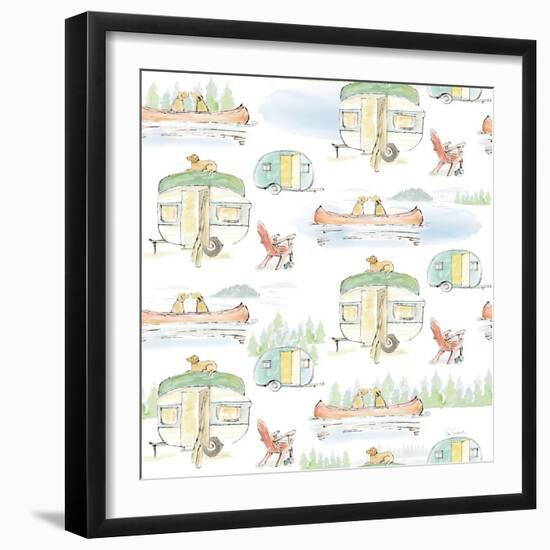 Lakeside Days Pattern VIA-Sue Schlabach-Framed Art Print