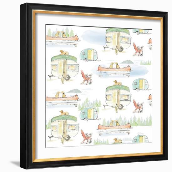 Lakeside Days Pattern VIA-Sue Schlabach-Framed Art Print