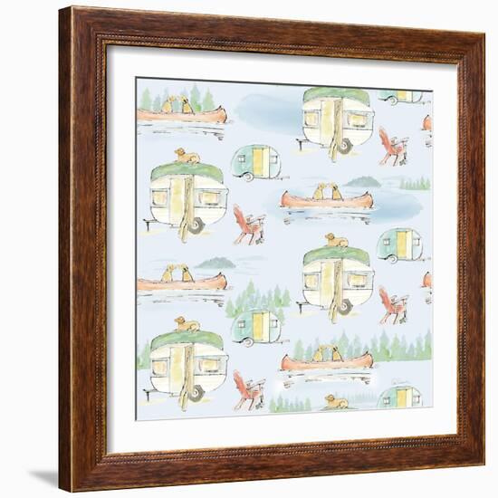 Lakeside Days Pattern VIB-Sue Schlabach-Framed Art Print