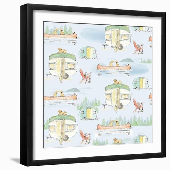 Lakeside Days Pattern VIB-Sue Schlabach-Framed Art Print