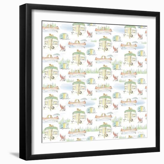 Lakeside Days Pattern VIIA-Sue Schlabach-Framed Art Print