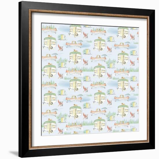 Lakeside Days Pattern VIIB-Sue Schlabach-Framed Art Print