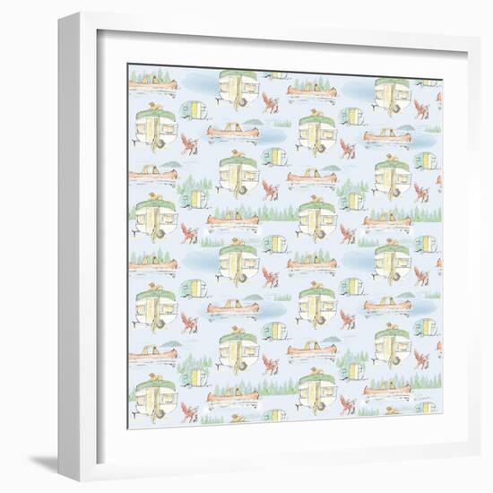 Lakeside Days Pattern VIIB-Sue Schlabach-Framed Art Print