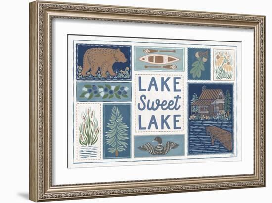 Lakeside Days VI-Laura Marshall-Framed Art Print