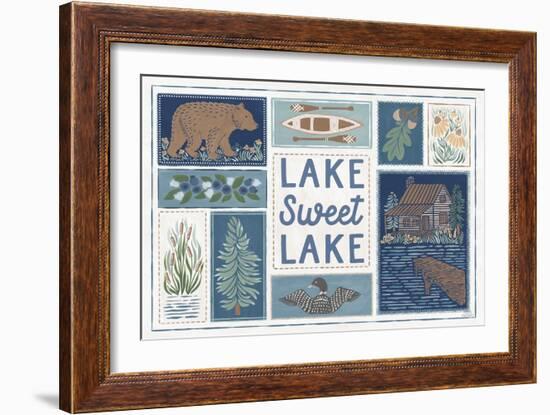 Lakeside Days VI-Laura Marshall-Framed Art Print