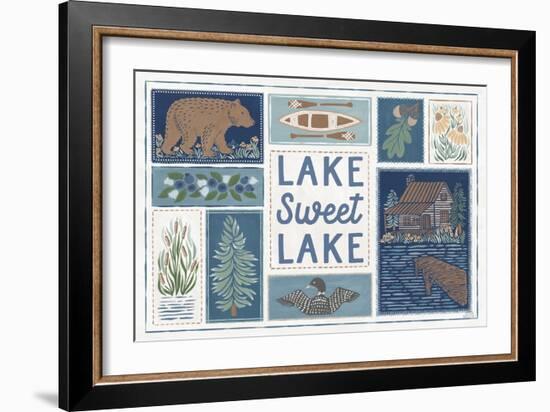 Lakeside Days VI-Laura Marshall-Framed Art Print