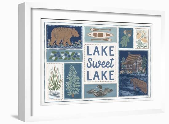 Lakeside Days VI-Laura Marshall-Framed Art Print