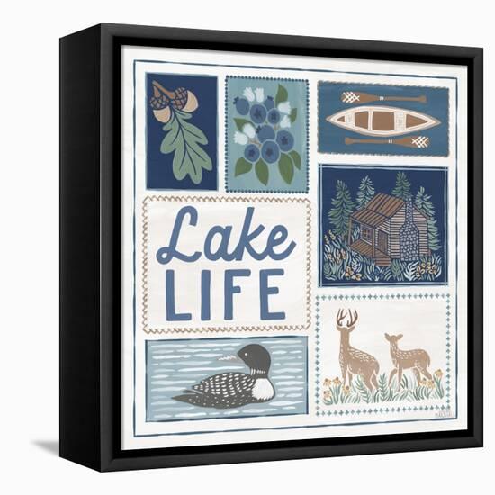 Lakeside Days VII-Laura Marshall-Framed Stretched Canvas