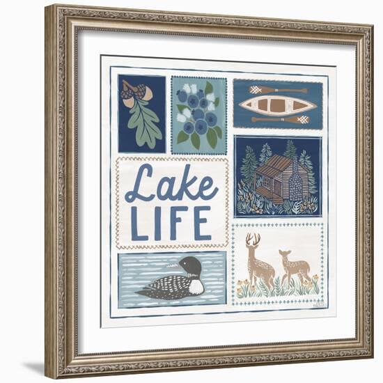 Lakeside Days VII-Laura Marshall-Framed Art Print