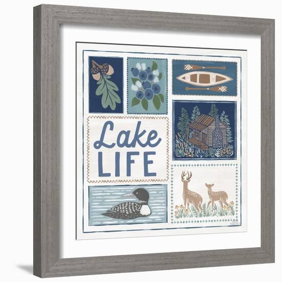 Lakeside Days VII-Laura Marshall-Framed Art Print