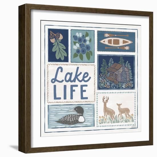 Lakeside Days VII-Laura Marshall-Framed Art Print