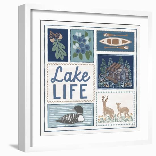 Lakeside Days VII-Laura Marshall-Framed Art Print