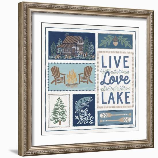 Lakeside Days VIII-Laura Marshall-Framed Art Print