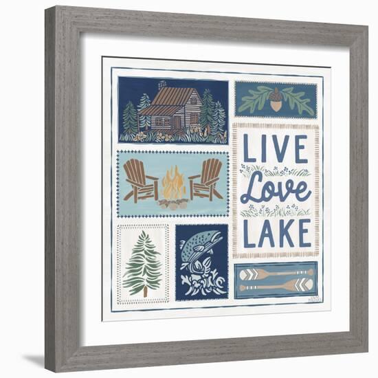 Lakeside Days VIII-Laura Marshall-Framed Art Print