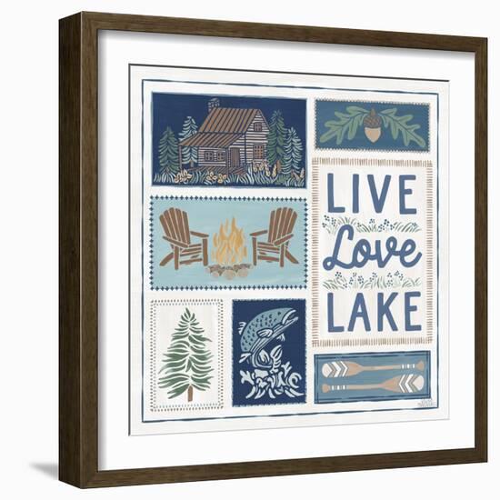 Lakeside Days VIII-Laura Marshall-Framed Art Print