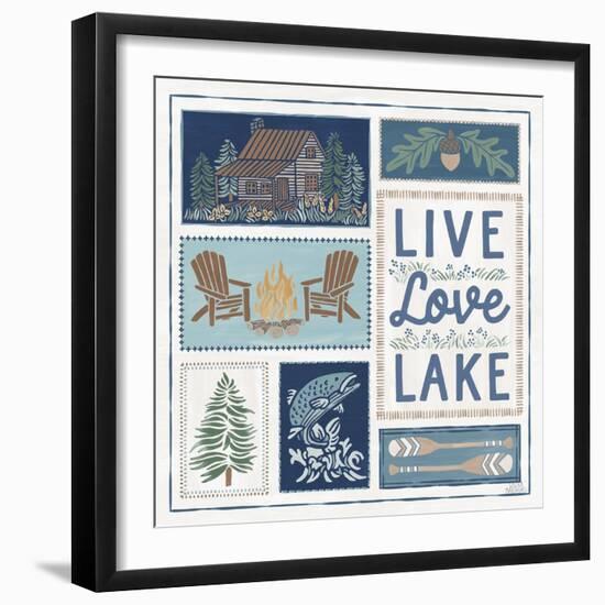 Lakeside Days VIII-Laura Marshall-Framed Art Print