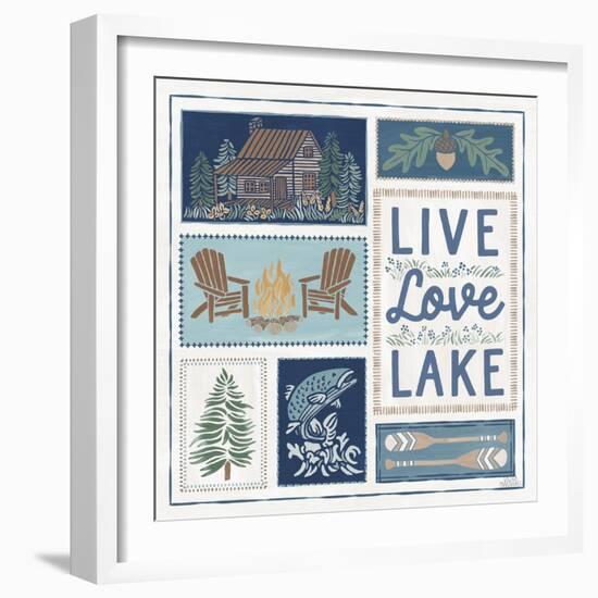 Lakeside Days VIII-Laura Marshall-Framed Art Print