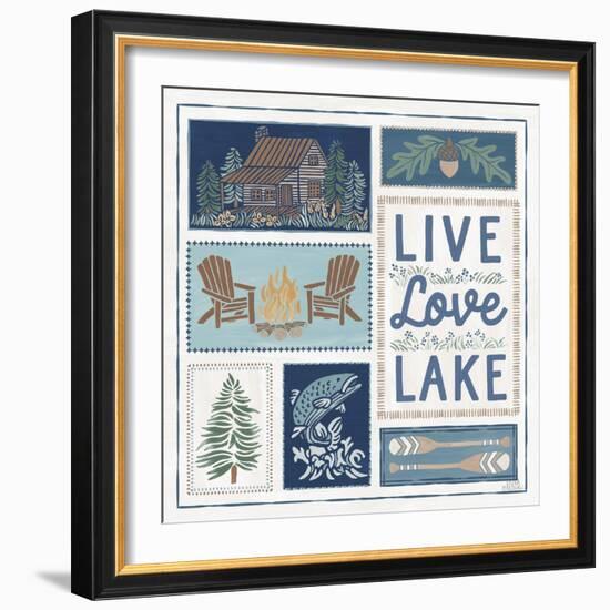 Lakeside Days VIII-Laura Marshall-Framed Art Print