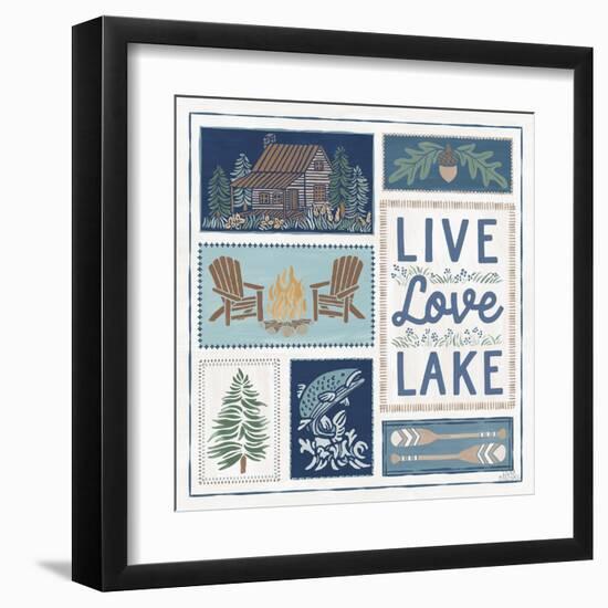 Lakeside Days VIII-Laura Marshall-Framed Art Print