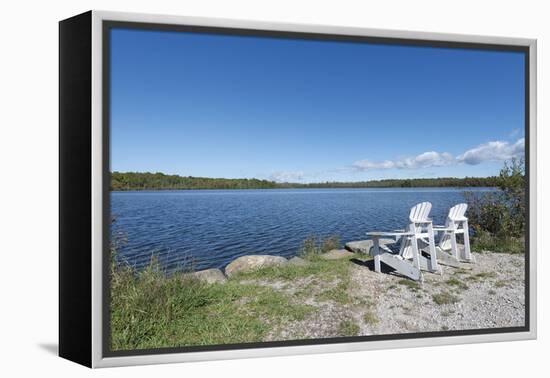 Lakeside Duet - Reflect-Mike Toy-Framed Stretched Canvas
