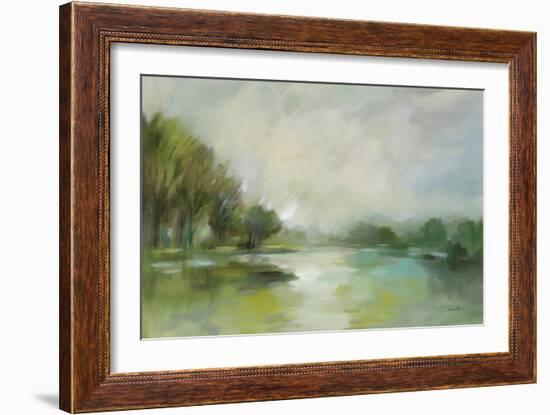 Lakeside Fog-Silvia Vassileva-Framed Art Print