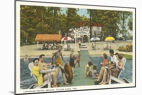 Lakeside Hotel, Clear Lake, Indiana-null-Mounted Art Print