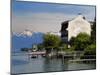 Lakeside Hotel, Lac Leman, Evian-Les Bains, Haute-Savoie, France, Europe-Richardson Peter-Mounted Photographic Print