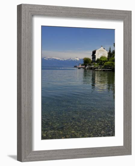 Lakeside Hotel, Lac Leman, Evian-Les Bains, Haute-Savoie, France, Europe-Richardson Peter-Framed Photographic Print