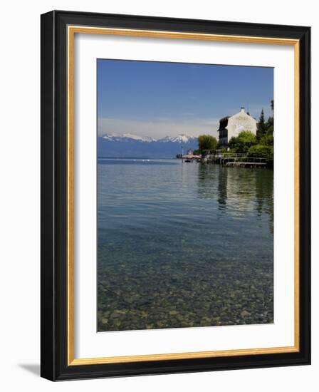 Lakeside Hotel, Lac Leman, Evian-Les Bains, Haute-Savoie, France, Europe-Richardson Peter-Framed Photographic Print