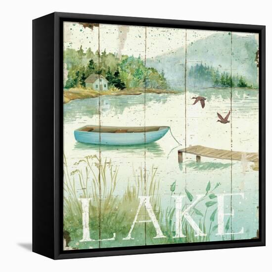 Lakeside II-Daphne Brissonnet-Framed Stretched Canvas