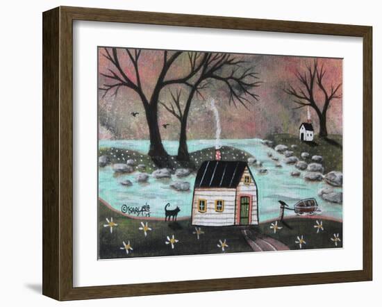 Lakeside Isle 1-Karla Gerard-Framed Giclee Print