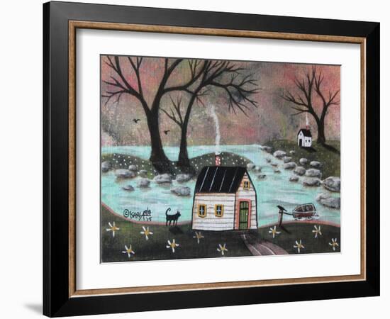 Lakeside Isle 1-Karla Gerard-Framed Giclee Print