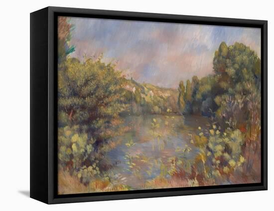 Lakeside Landscape, C. 1889-Pierre-Auguste Renoir-Framed Premier Image Canvas