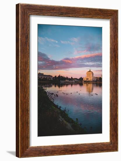 Lakeside Morning Reflections, Lake Merritt, Oakland California-Vincent James-Framed Photographic Print